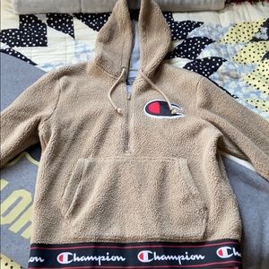 Champion Sherpa 3/4 Zip Hoodie